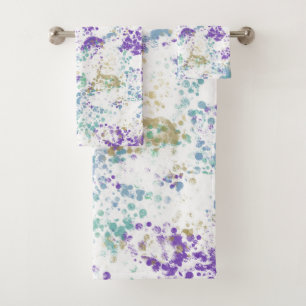 Violet Sarcelle Or Moderne Grunge Éclaboussure
