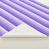 Violet schaduwstrepen sherpa deken (3/4)
