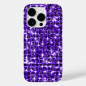 Violet Sequins Telefoon Case (Achterkant)