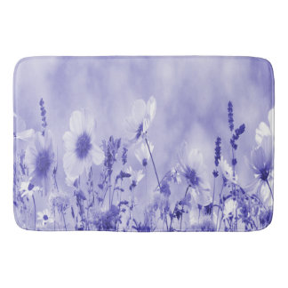 Violet Shaded Wild Flowers Badmat