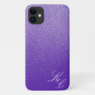 Violet Shimmer Dust Persoonlijke telefoonkwestie iPhone 11 Hoesje