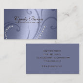 Violet Shimmer et Carte de visite de cristaux (Devant / Derrière)