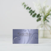 Violet Shimmer et Carte de visite de cristaux (Debout devant)