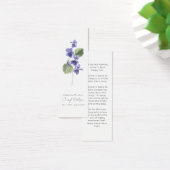 Violet | Signet funéraire simple mini marque-page (Bureau)