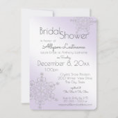 Violet Snowflake-Vrijgezellenfeest Kaart (Voorkant)