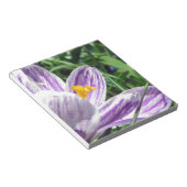 Violet Spring Crocus Notitieblok (Schuin)