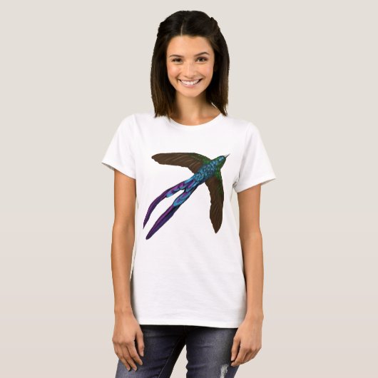 Violet-staartsylfe T-shirt (Voorkant volledig)