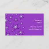 Violet Stars carte de visite côté pourpre (Dos)