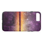 Violet Stars Et Sunset Lake iPhone 7 Plus Coque (Dos (Horizontal))