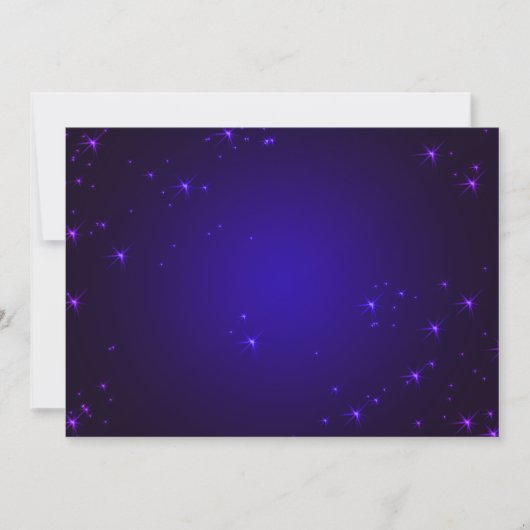 Violet Stars Uitnodiging (Voorkant)