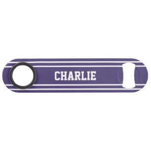 Violet Stripes aangepast monogram flesopener Speed Flessenopener
