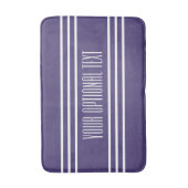 Violet Stripes Aangepaste tekstbadmatten Badmat (Voorkant Verticaal)