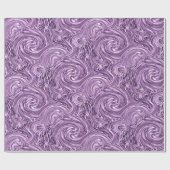 Violet Swirl Wrapping Paper Cadeaupapier (Vlak)