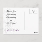 violet tendance Cartes de Remerciements (Dos)