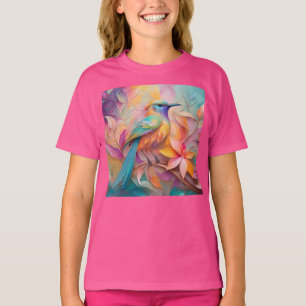 Violet Throated Songbird Fantasy Bird T-shirt