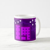 Violet Town la nuit, large, pour Mug (Devant droit)