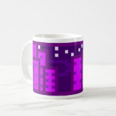 Violet Town la nuit, large, pour Mug (Devant gauche)