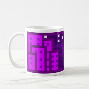Violet Town la nuit, large, pour Mug