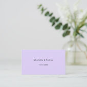 Violet trouwreactie website QR code RSVP Informatiekaartje (Staand voorkant)