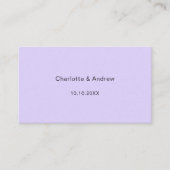 Violet trouwreactie website QR code RSVP Informatiekaartje (Voorkant)