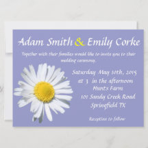 Violet Tulip Daisy Wedding