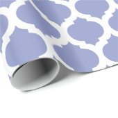 Violet Tulip & White Moroccan patroon Cadeaupapier (Rol Hoek)