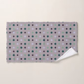 Violet, Turquoise et vert (Serviette à main)