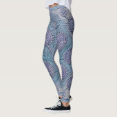 Violet Venus Fly Trap Scarf Leggings (Links)