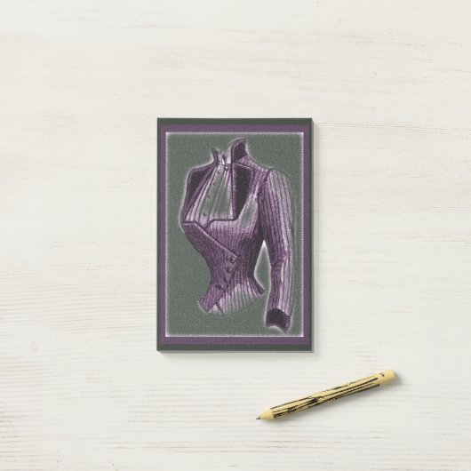 Violet Victoriaans Blouse Post-it® Notes (Op bureau)