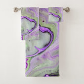 Violet violet Abstrait Art Fluid Marbre (En situation)