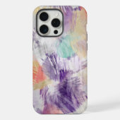 Violet violet Aqua Turquoise Coral Art Peinture (Verso)