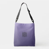 Violet violet dégradé sacs monogrammes personnalis (Dos)
