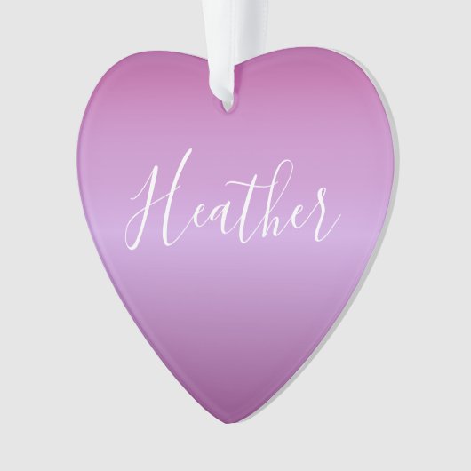 Violet violet et script blanc personnalisé (devant)