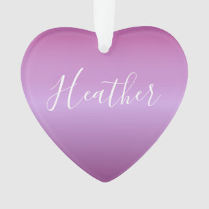 Violet violet et script blanc personnalisé