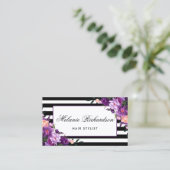 Violet violet Floral cheveux Styliste Rendez-vous (Debout devant)
