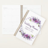 Violet Violet Lavande Wedding planner Floral (Devant avec enveloppe)