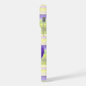 Violet Violet Lilac Irises Aquarelle Peinture (Côté gauche)