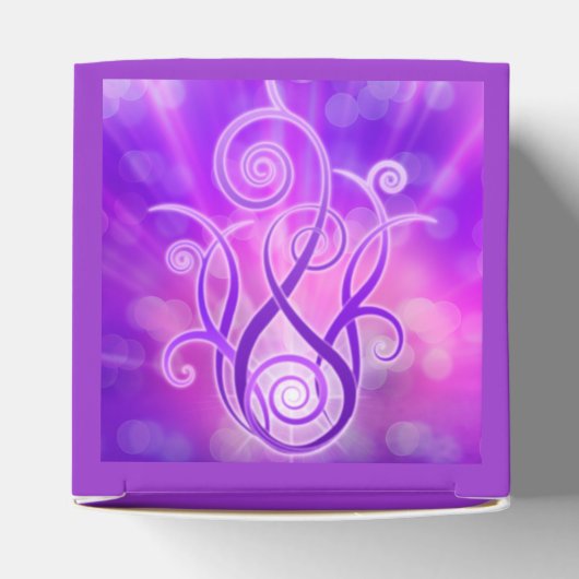 Violet vlam / Violet Fire Bedankdoosjes (Bovenkant)