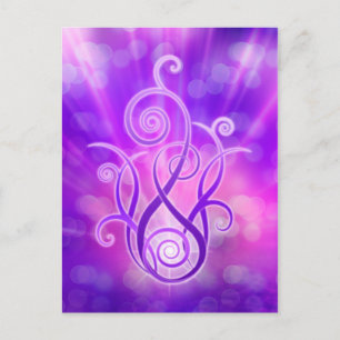 Violet vlam / Violet Fire Briefkaart