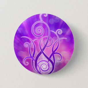 Violet vlam / Violet Fire Ronde Button 5,7 Cm