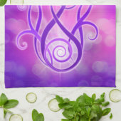 Violet vlam / Violet Fire Theedoek (Gevouwen)