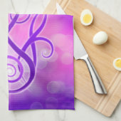 Violet vlam / Violet Fire Theedoek (Quarter Fold)