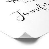 Violet Waterverf Floral Wedding Welcome Poster (Hoek)