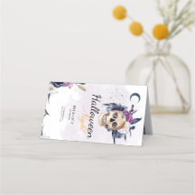 Violet Waterverf Halloween Party Gothic Skull