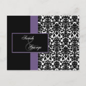 Violet Wedding RSVP kaart (Voorkant)