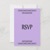 Violet Wedding RSVP Kaartje (Achterkant)