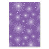 Violet White Sunburst Cartes de table Starburst (Dos)