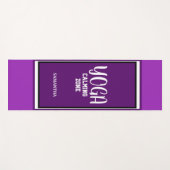 Violet White Yoga Calming Zone Yogamat (Voorkant (horizontaal))