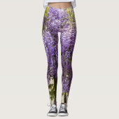 Violet Wisteria Flowers Leggings (Voorkant)