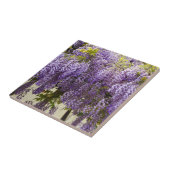 Violet Wisteria Flowers Tegeltje (Zijkant)